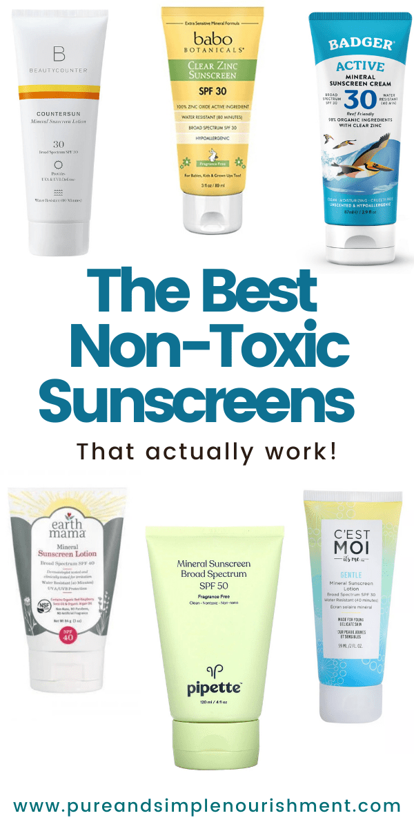 The Best Non Toxic Sunscreens Pinterest Image