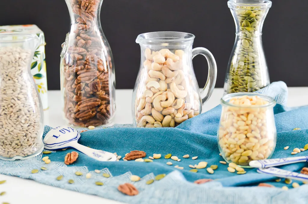  Do you know why you should soak and dehydrate your nuts and seeds before you eat them? If not, you need to read this post. In this post I explain why you should soak and dehydrate your nuts and seeds (and how to do it) to not only improve digestion, but also improve your absorption and utilization of vitamins and minerals.  #paleo #aip #guthealth #digestion 