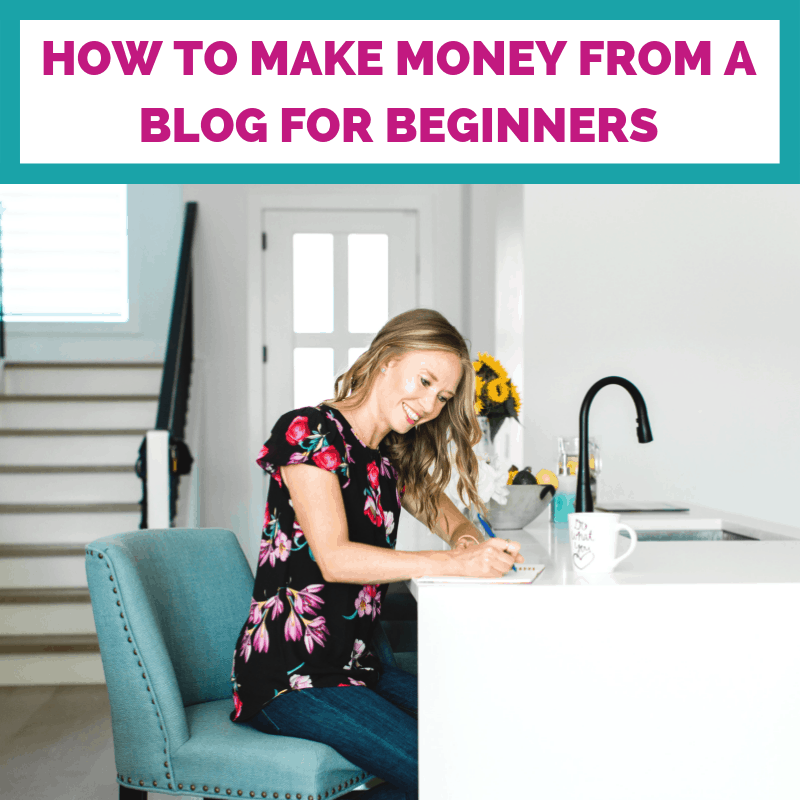 Girl sitting at kitchen island writing in a notebook
