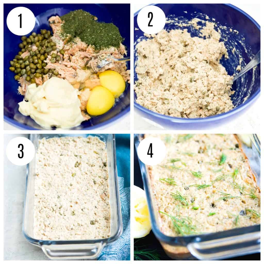 step by step directions for making salmon loaf 
