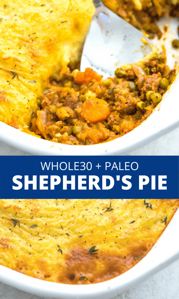 Whole30 Shepherd's Pie pinterest image