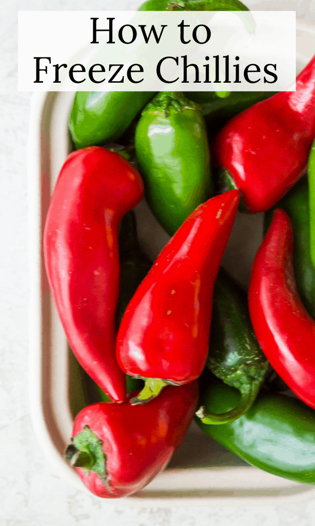 How to freeze chillies title image