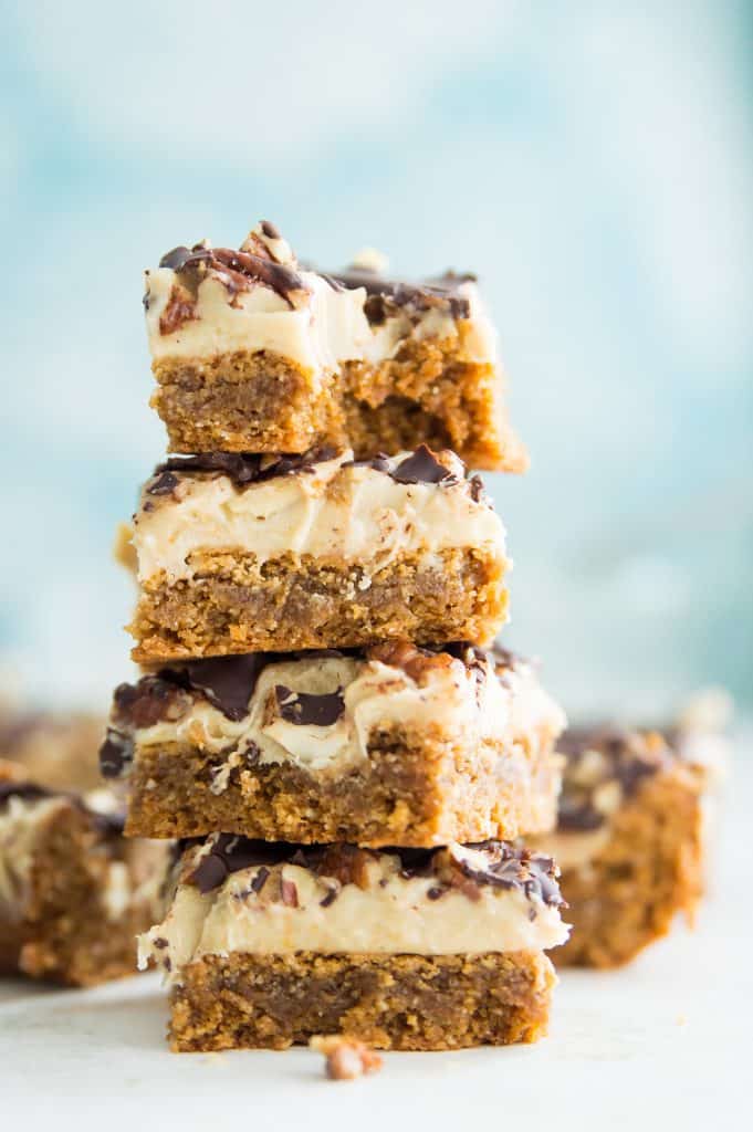 A stack of four paleo turtle bars
