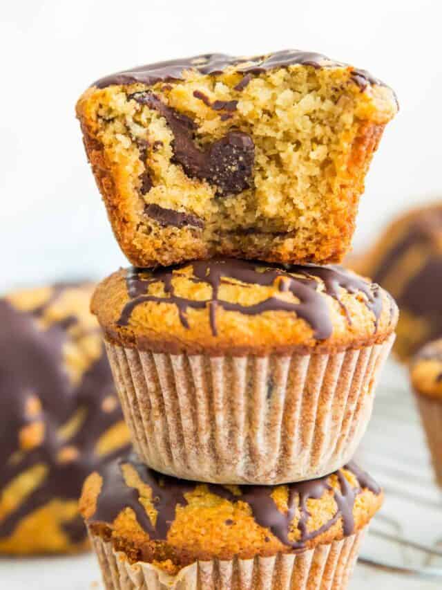 Healthy Orange Chocolate Chunk Muffins