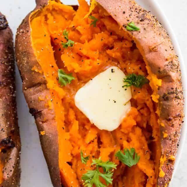 Air Fryer Baked Sweet Potato Pure and Simple Nourishment