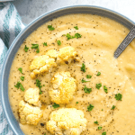 Instant Pot Cauliflower Soup Pinterest Image