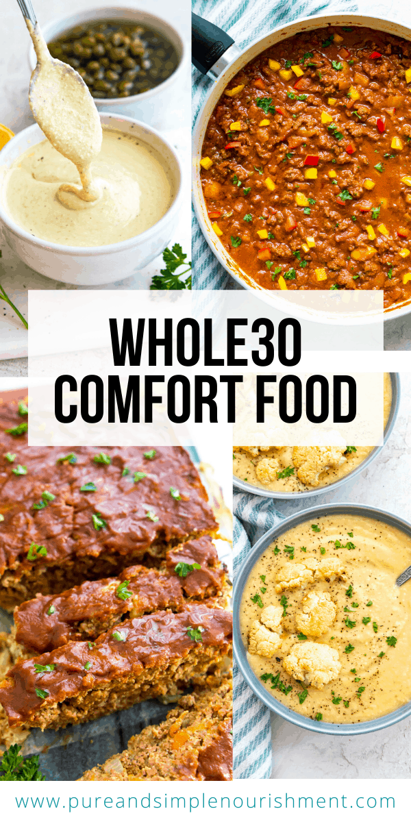 Whole30 Comfort Food Pinterest image