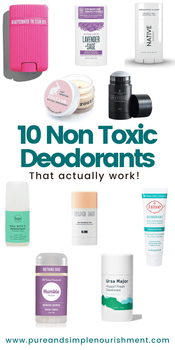 Frustration Continental respektfuld 15 Non Toxic Deodorants - Pure and Simple Nourishment