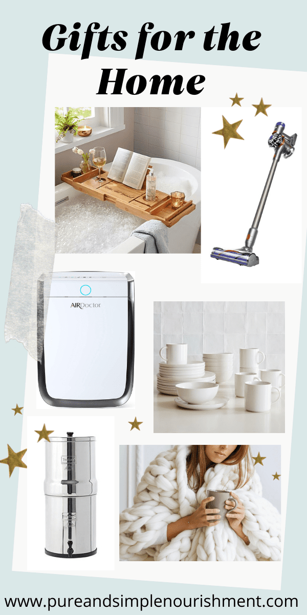 Home gift ideas with pictures of different home items