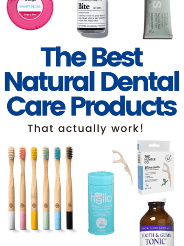 The best natural dental products Pinterest image
