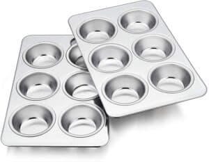 Stainless Steel Muffin Pans - best non toxic bakeware