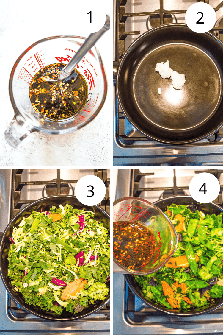 Step by step directions for making a pad pak recipe.
