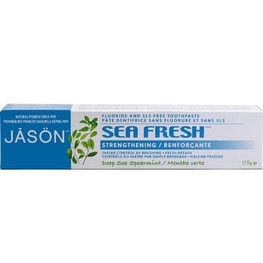 A box of Jason toothpaste. 