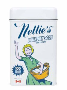 A can of Nellie's Laundry Soda. 