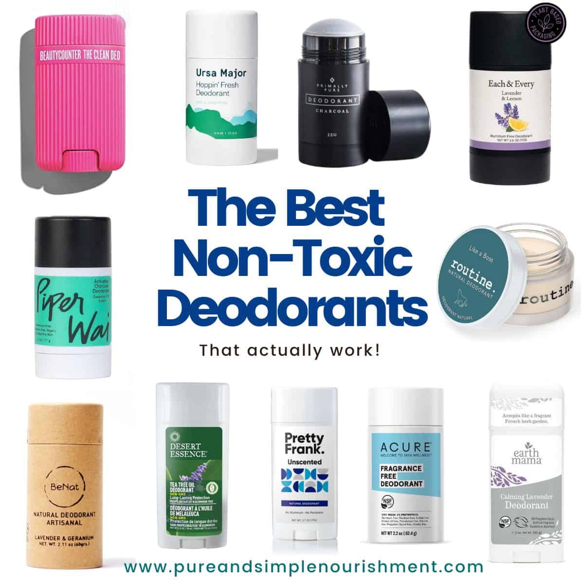 Non Toxic Deodorants - Pure Simple Nourishment