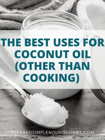 Coconut oil in a jar and on a spoon.