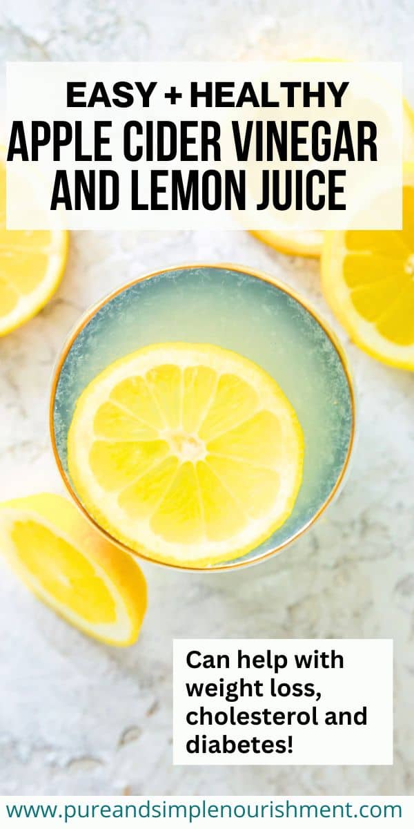 Apple Cider Vinegar and Lemon Juice Recipe for Better Health Pure and