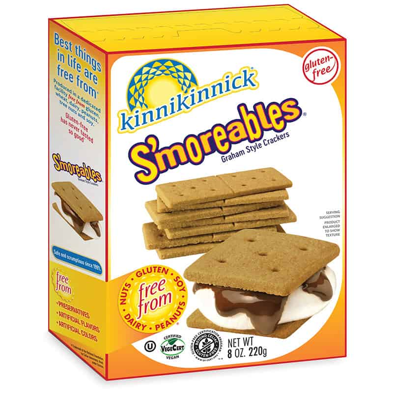 A box of Kimmikimmick S'moreables graham style crackers. 