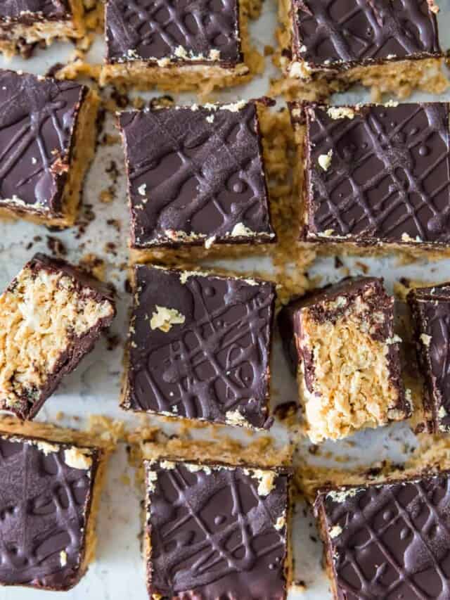 Chocolate and Peanut Butter Rice Krispie Treats